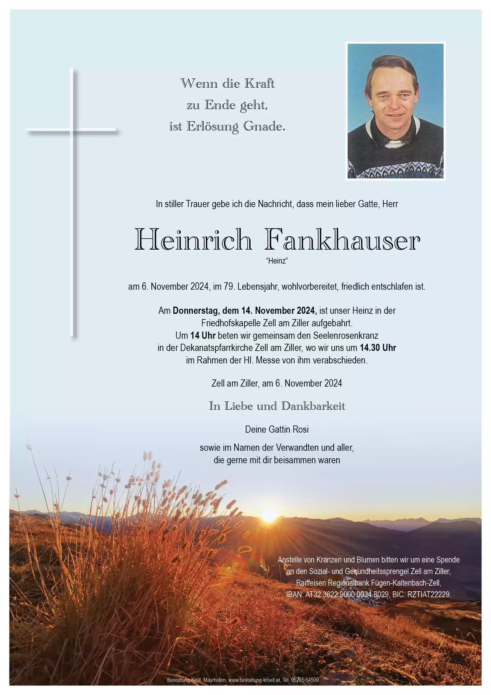 Parte von Heinrich Fankhauser
